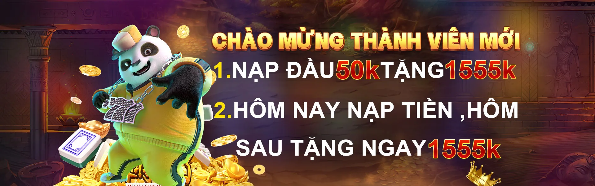 Banner khuyến mãi thành viên mới sanvip casino